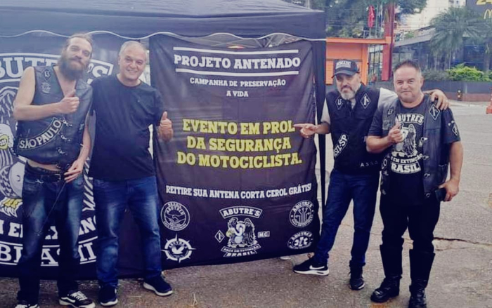 Campanha “Antenado”, do Motoclube Abutre’s, recebe apoio de Chiquinho do Zaíra