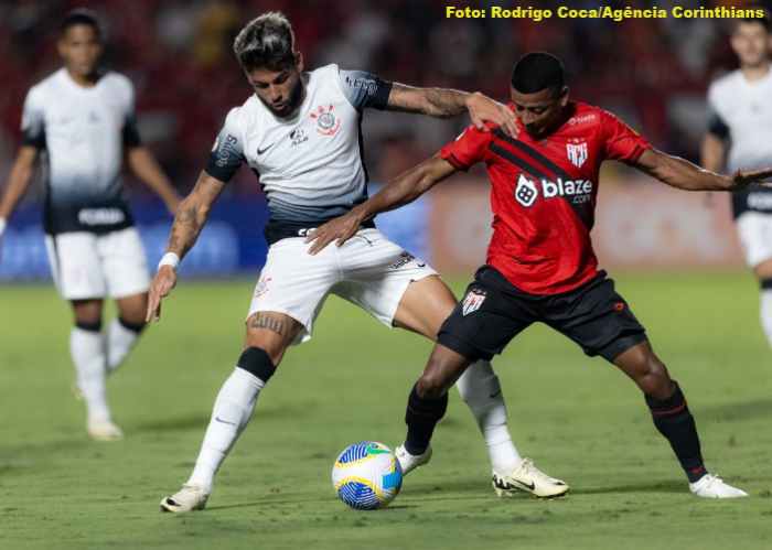 Corinthians sofre empate nos acréscimos contra o Atlético-GO