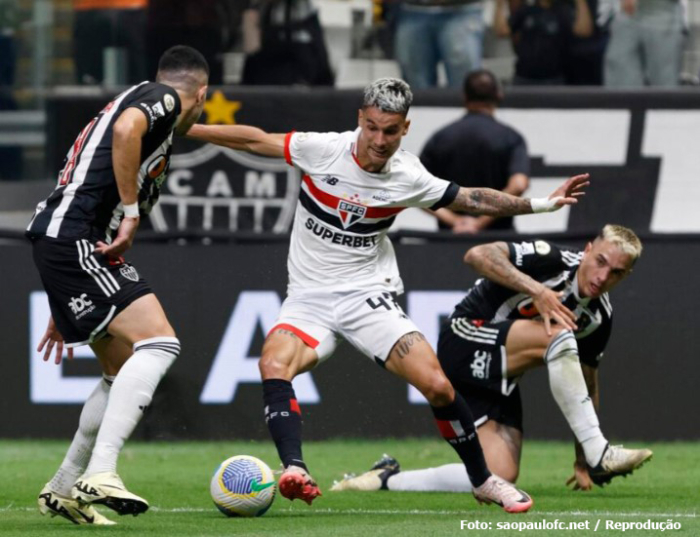 São Paulo é derrotado pelo Atlético-MG em Belo Horizonte