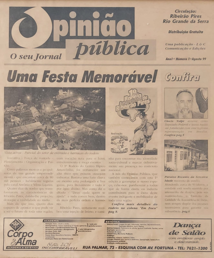 Consolidado como principal veículo de mídia em Mauá, Jornal Opinião Pública celebra aniversário de 25 anos