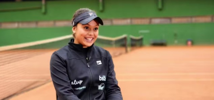 Aos 14 anos, Naná Silva será a mais jovem tenista da história do Brasil a entrar no ranking da WTA