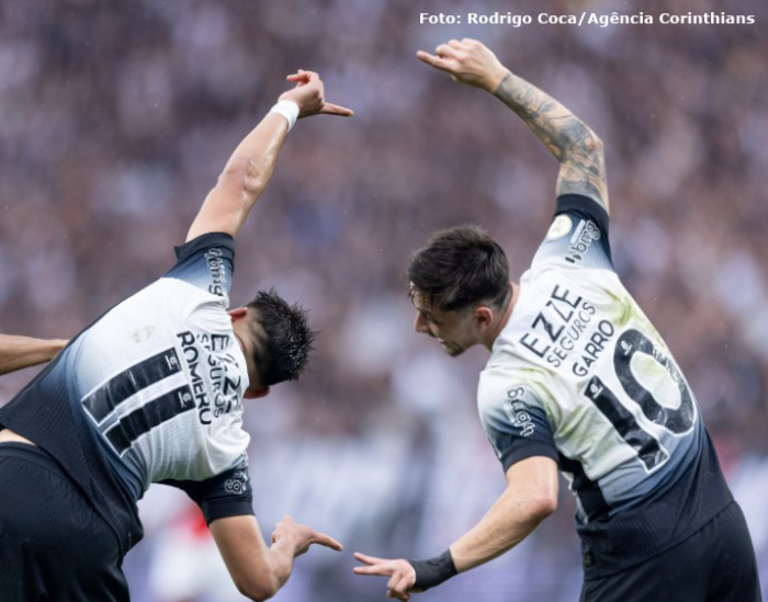 Corinthians vence o lanterna Atlético-GO pelo Campeonato Brasileiro