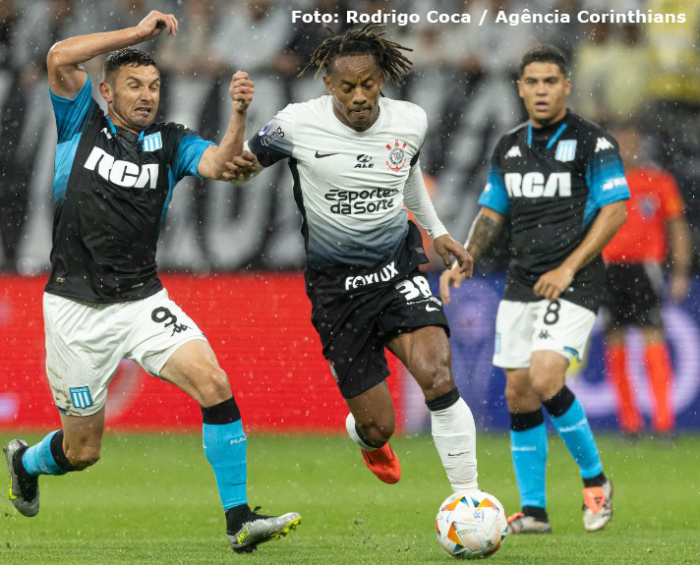 Corinthians fica no empate contra o Racing pela partida de ida das semifinais da Copa Sul-Americana