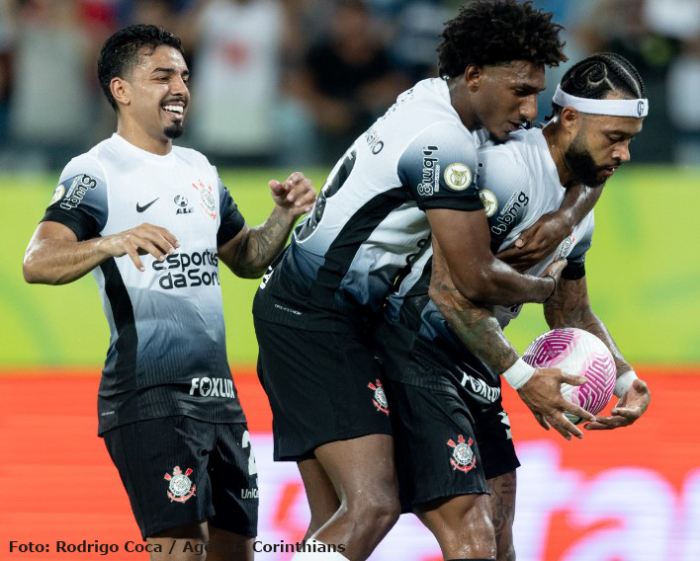 Corinthians vence o Cuiabá fora de casa e sai da zona de rebaixamento no Campeonato Brasileiro