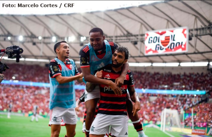 Com dois gols de Gabi, Flamengo vence Atlético-MG e fica perto do título da Copa do Brasil