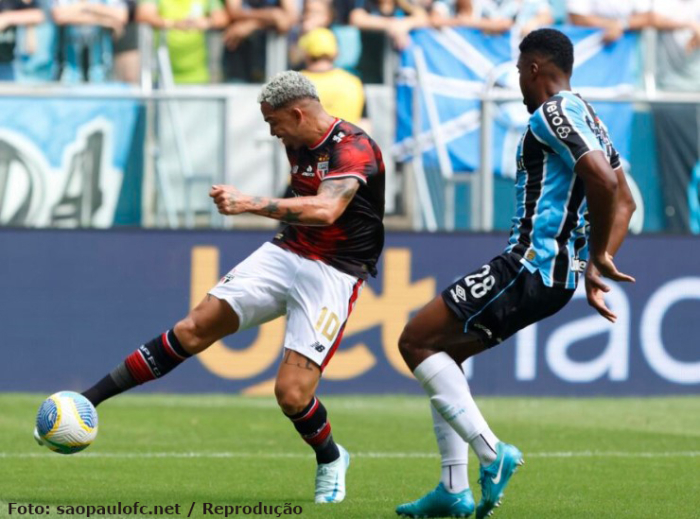 São Paulo perde para o Grêmio fora de casa pelo Campeonato Brasileiro