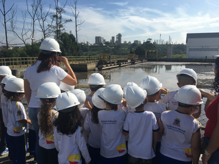 Programa “Portas Abertas” recebe 406 visitantes na Estação de Tratamento de Esgoto de Mauá