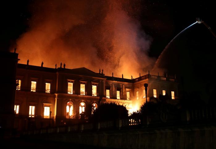 Incêndio destrói Museu Nacional no Rio de Janeiro