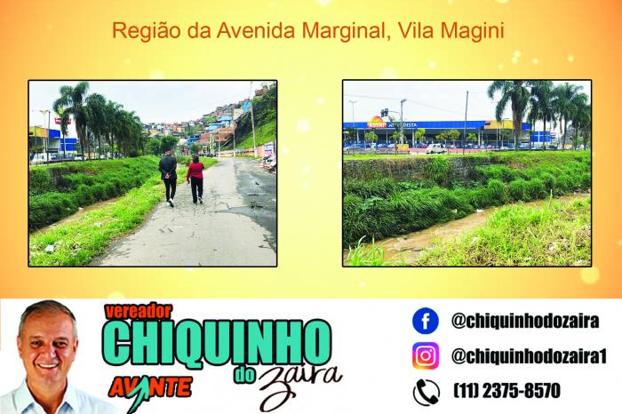 Vereador Chiquinho do Zaíra solicita ponte que liga Avenida Marginal a Avenida Antônia Rosa Fioravanti