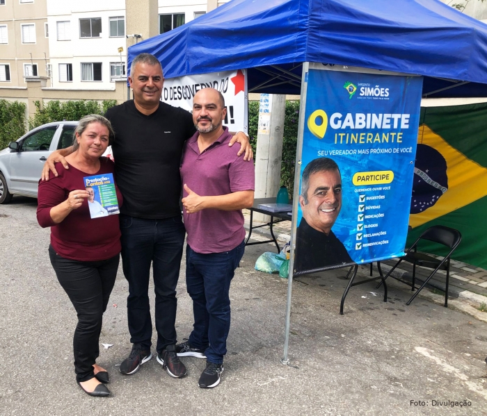 Sargento Simões percorre a cidade com Gabinete Itinerante